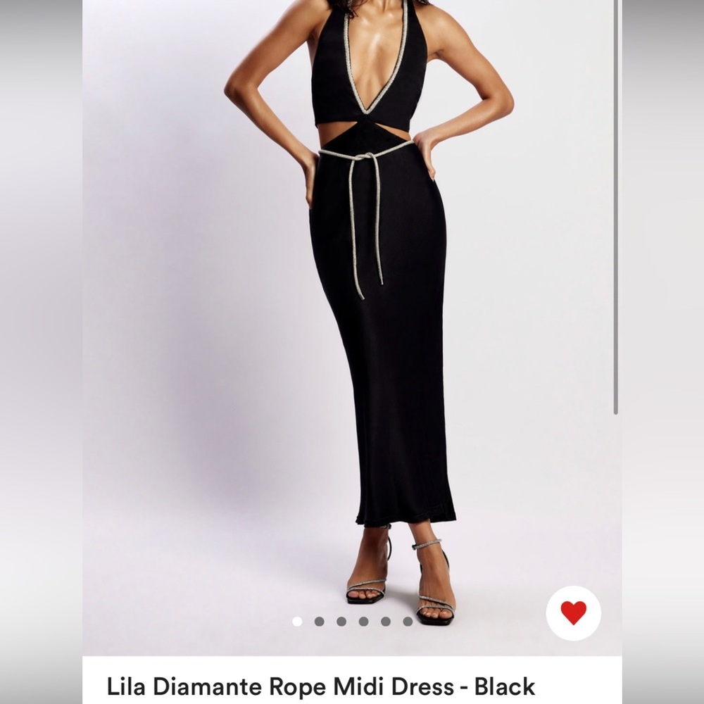 Meshki Lila Diamonte Rope Dress- XXS